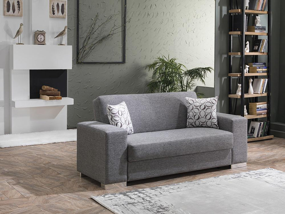 Kobe Love Seat Sofa (Diego Gray by Bellona