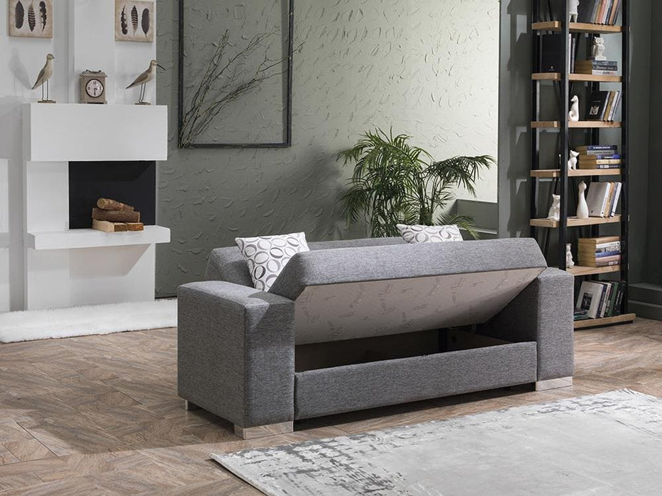 Kobe Love Seat Sofa (Diego Gray by Bellona