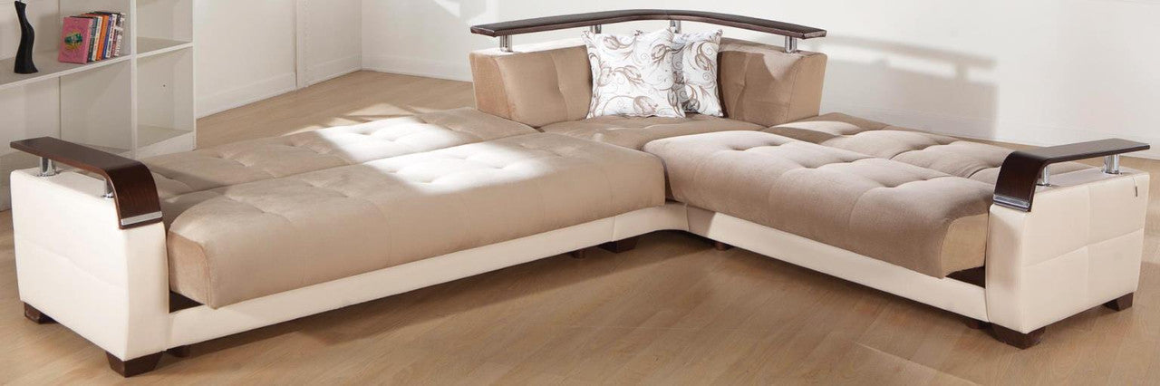 Natural Sleeper Sectional by Bellona