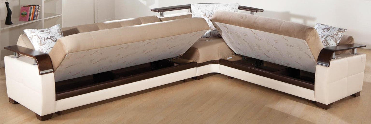 Natural Sleeper Sectional by Bellona