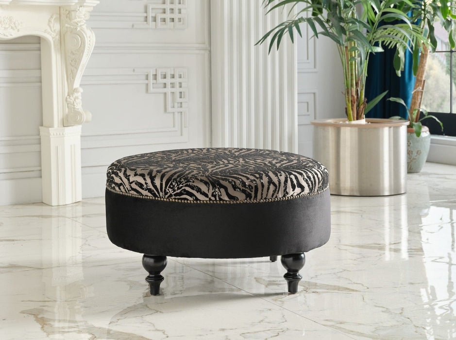 Gaze Ottoman (Gaze Main/Duca Black)	 by Bellona