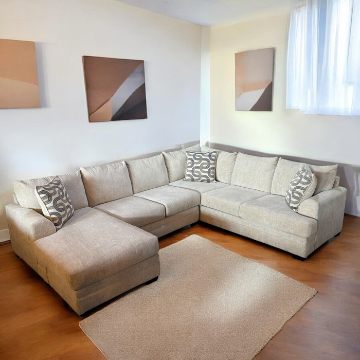 Prairie U Shape Sectional Sofa in Cream