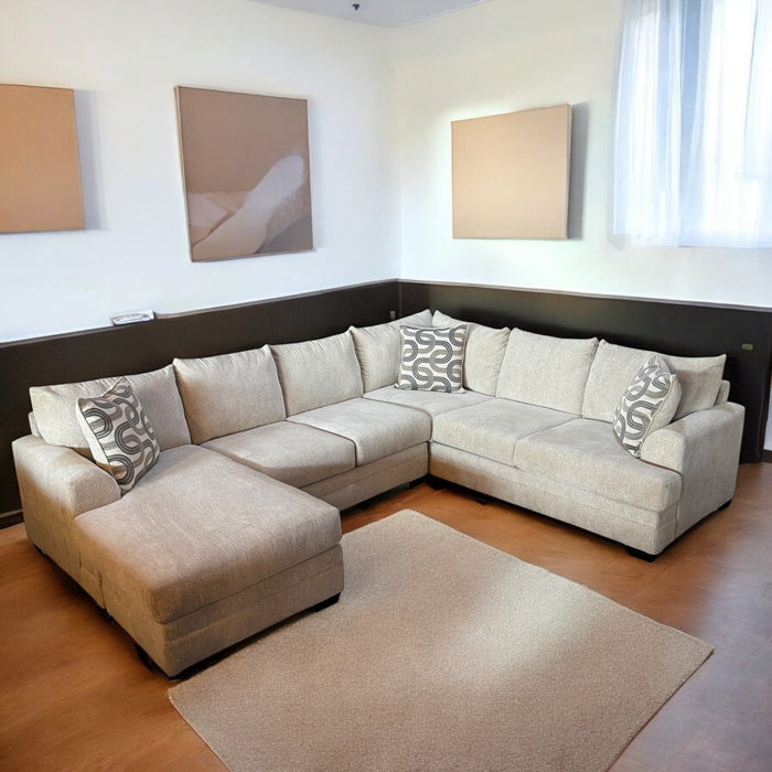 Prairie U Shape Sectional Sofa in Cream