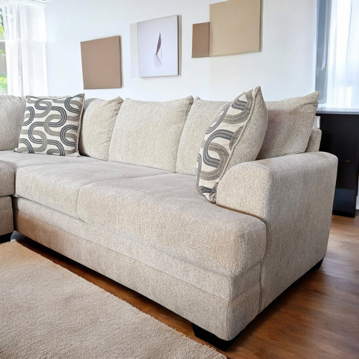 Prairie U Shape Sectional Sofa in Cream