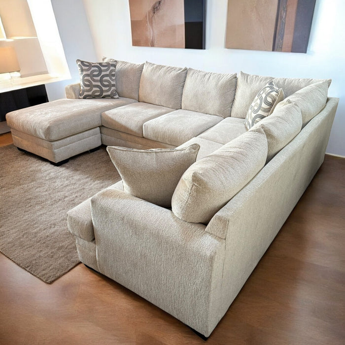 Prairie U Shape Sectional Sofa in Cream