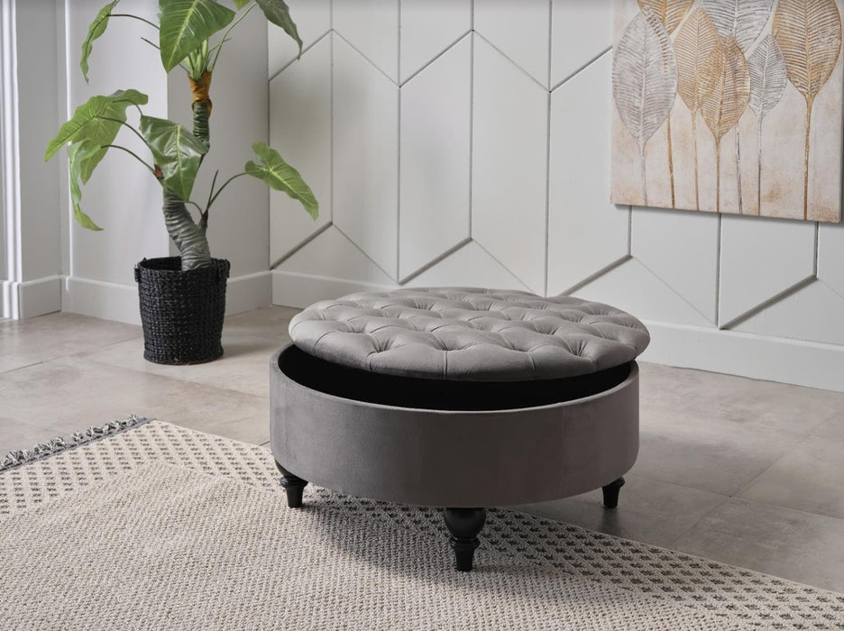 Suave Storage Ottoman (Vika Grey)	 by Bellona