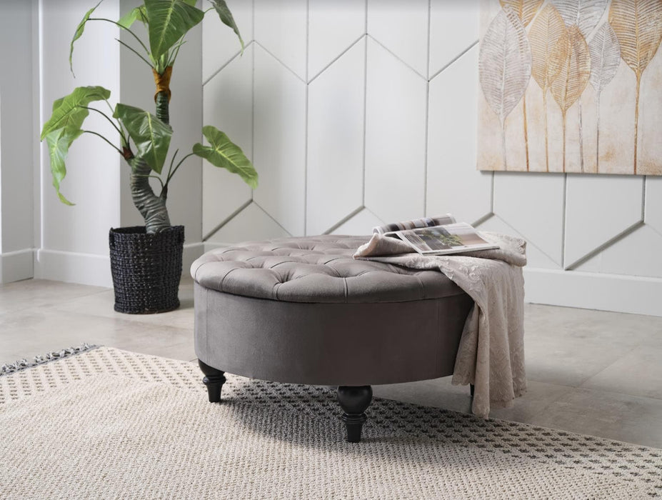 Suave Storage Ottoman (Vika Grey)	 by Bellona