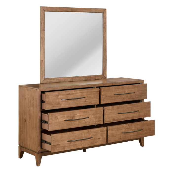 Hearthland 6 Drawer Dresser & Mirror