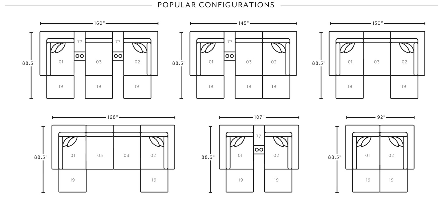 Dream Modular Sectional in Cream