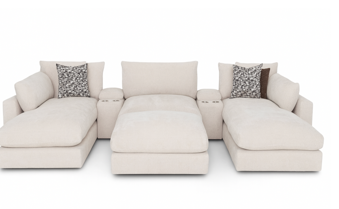 Dream Modular Sectional in Cream