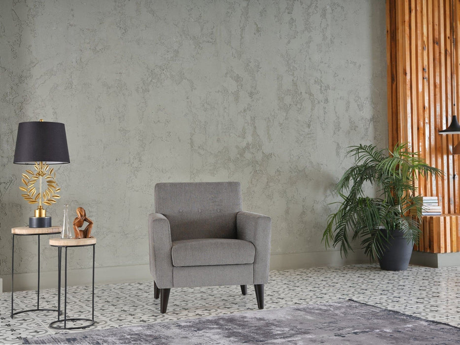 Theo Accent Chair and Ottoman by Bellona