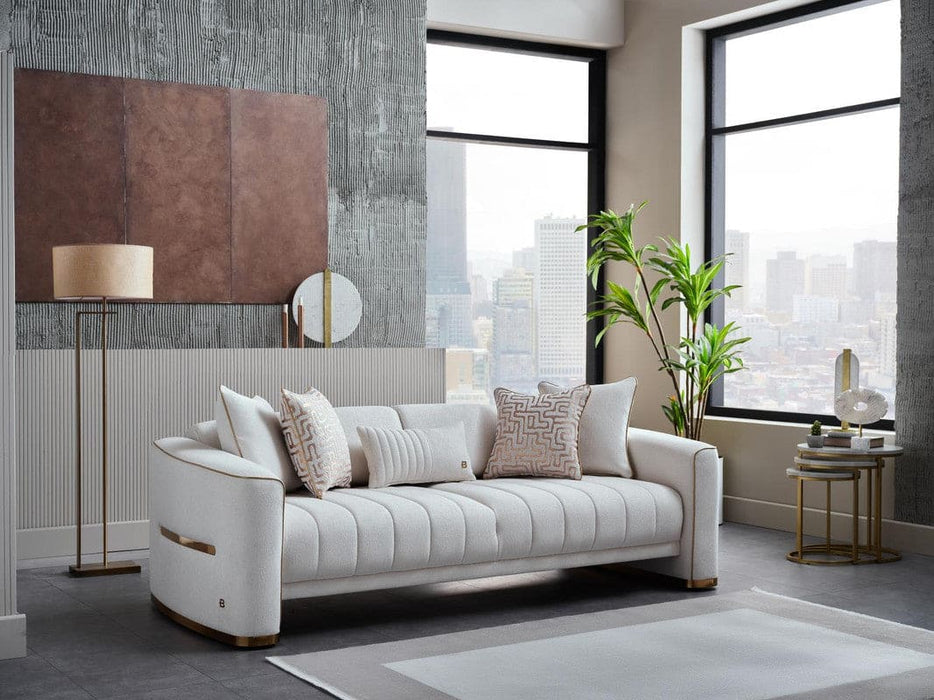 Veronica 3 Seat Sleeper Sofa (Merit Cream Plain)	 by Bellona