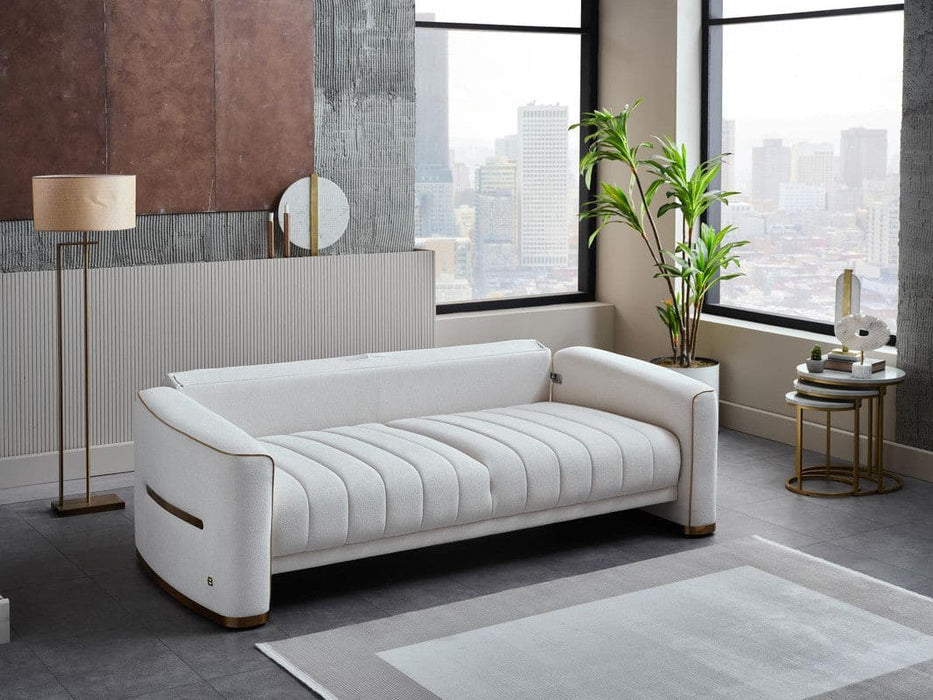 Veronica 3 Seat Sleeper Sofa (Merit Cream Plain)	 by Bellona