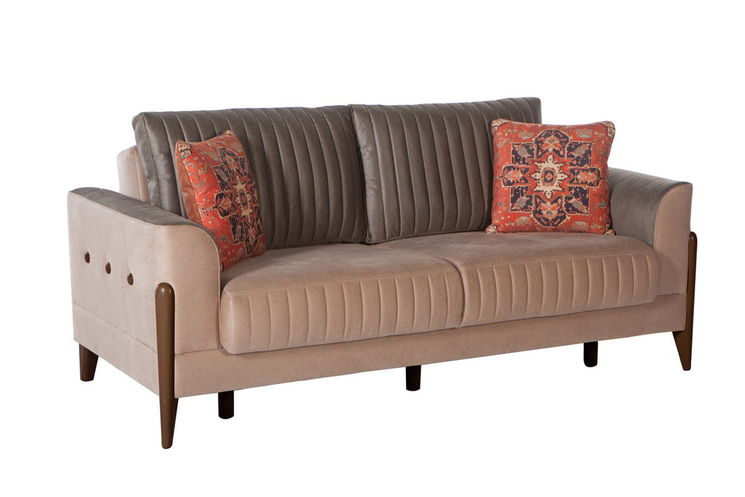 Piero Love Seat (Hande Beige) by Bellona