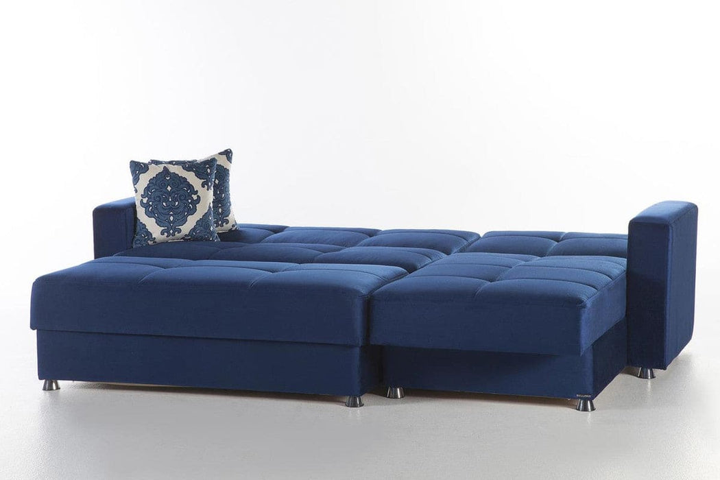 Elegant Sleeper Sectional Storage Chaise by Bellona