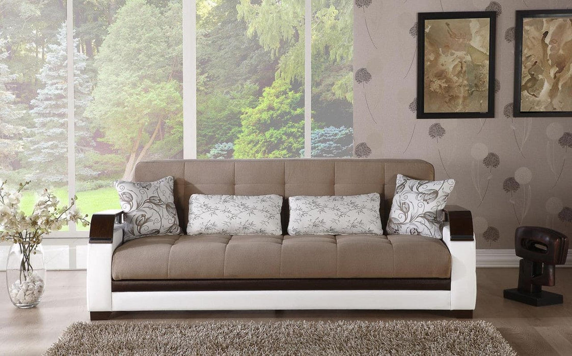 Natural 3 Seat Sleeper Sofa by Bellona