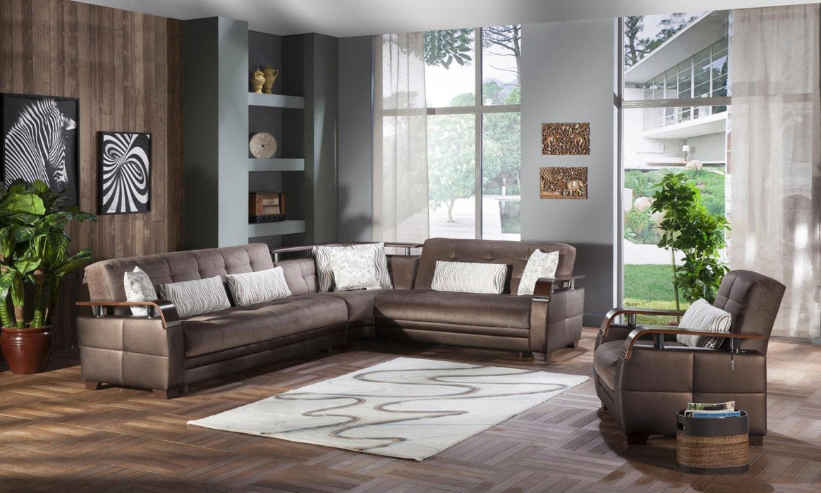 Natural Sleeper Sectional by Bellona