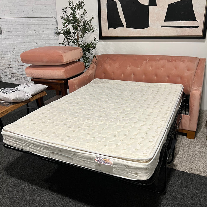 Apt2B Pink Tufted Loveseat Sleeper