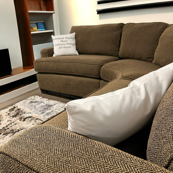 Caramel Three Piece Corner Sectional Couch