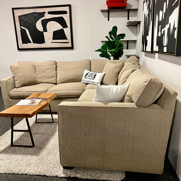 Room and Board Gray Corner Sectional