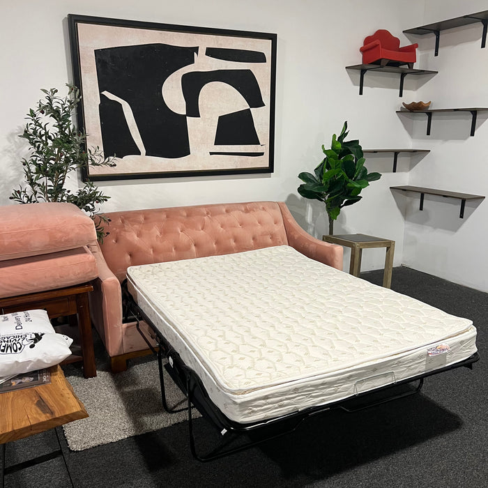 Apt2B Pink Tufted Loveseat Sleeper