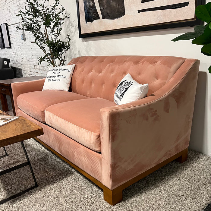 Apt2B Pink Tufted Loveseat Sleeper