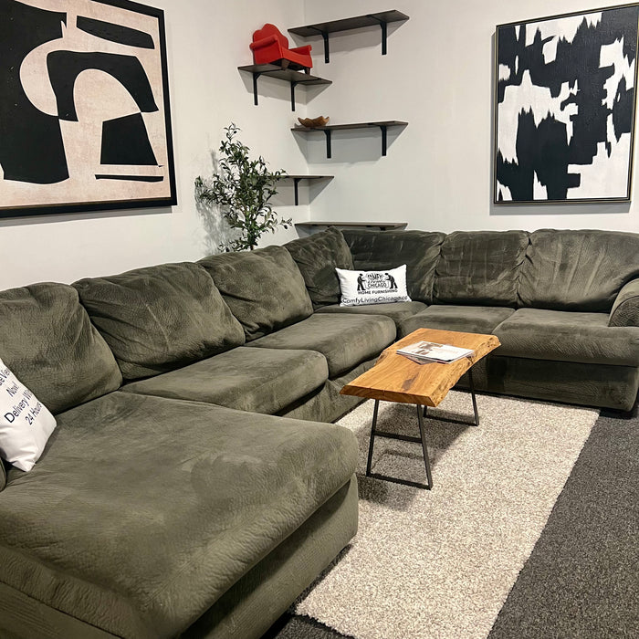 Ashley Dark Gray Ushape Sectional