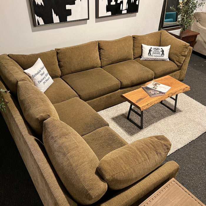 Caramel 2pc Corner Sectional