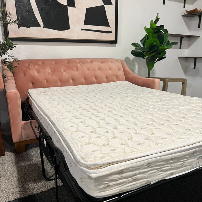 Apt2B Pink Tufted Loveseat Sleeper