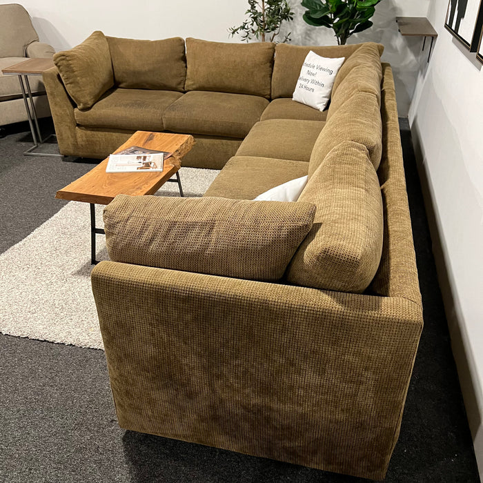 Caramel 2pc Corner Sectional