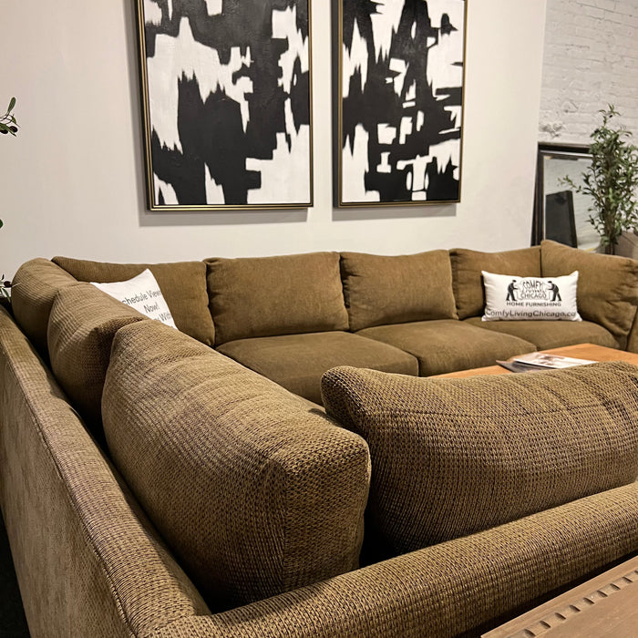 Caramel 2pc Corner Sectional