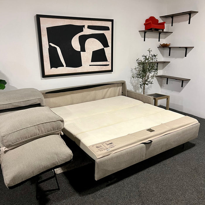 Walter E Smithe Light Gray Sleeper Couch