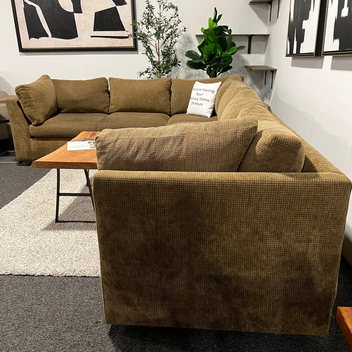 Caramel 2pc Corner Sectional