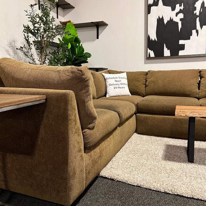 Caramel 2pc Corner Sectional