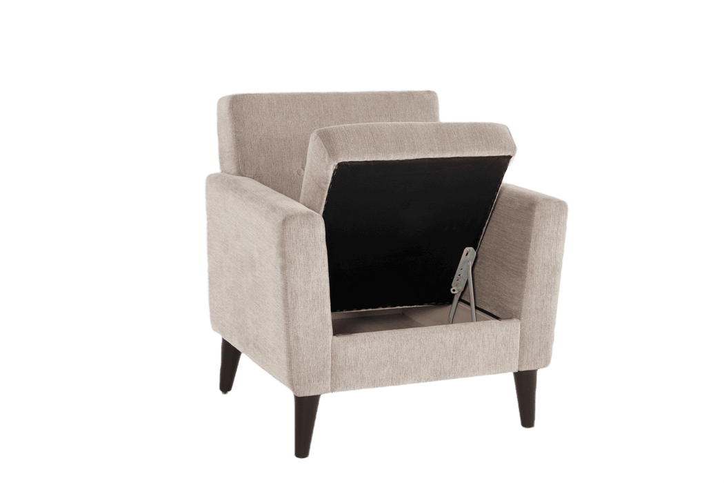 Theo Accent Chair and Ottoman by Bellona